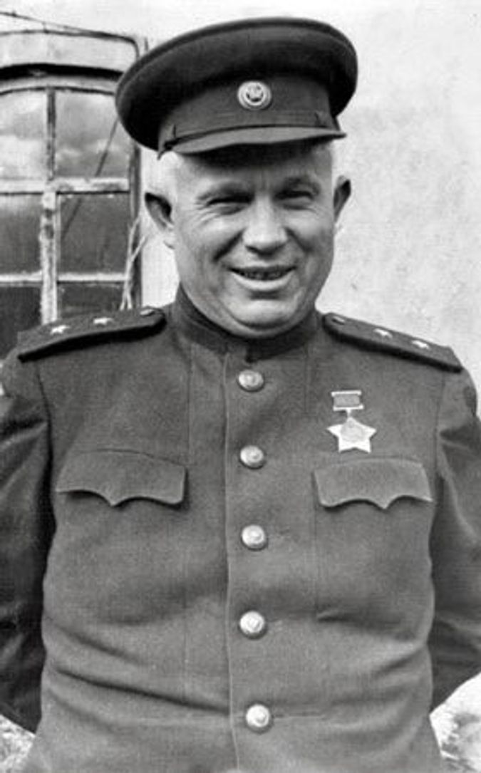 Lieutenant General Nikita Khrushchev during World War II.