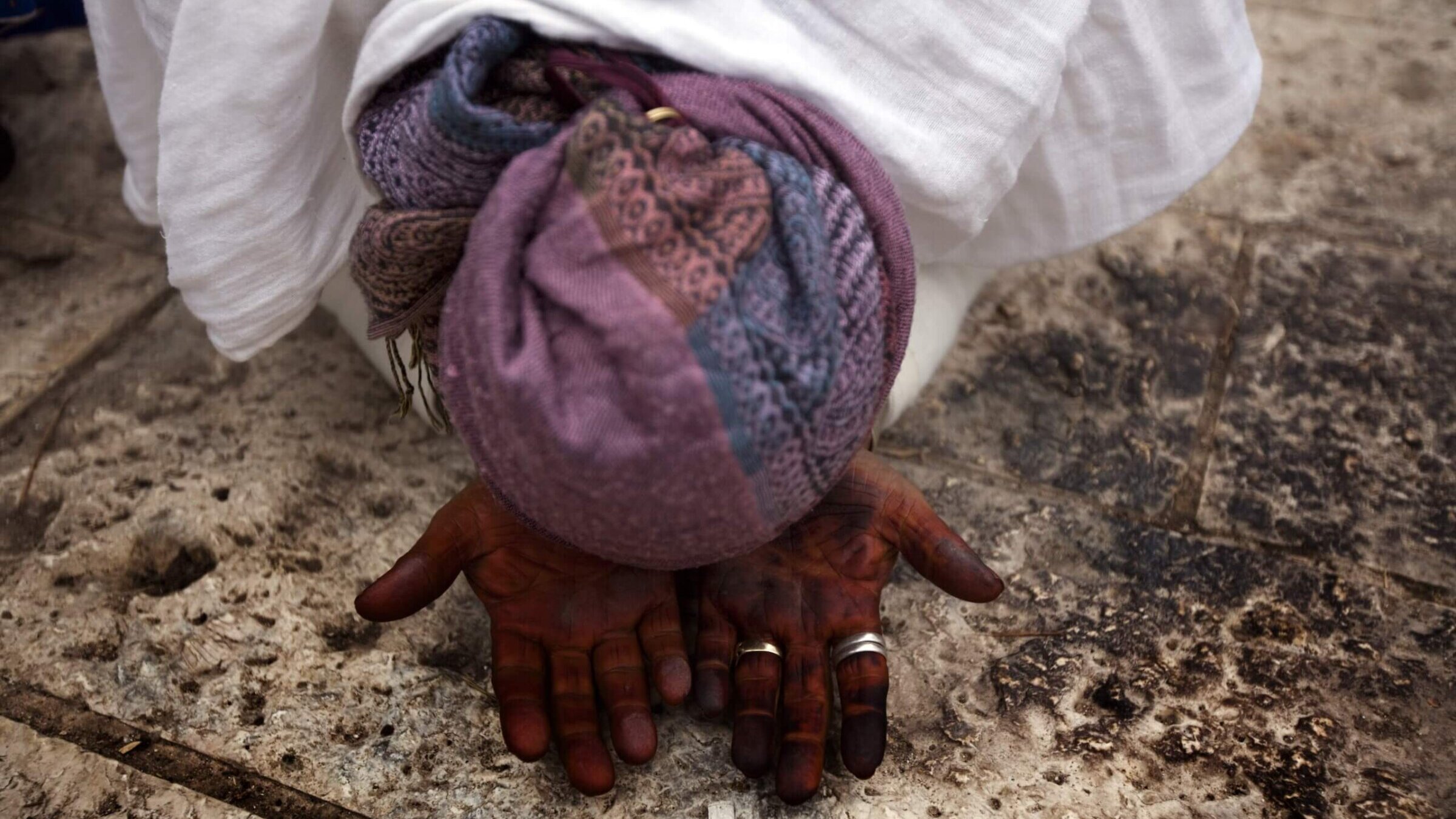 An Ethiopian Jewish women prays during the Sigd festival in Jerusalem on Nov. 16, 2009. Israel airlifted in 35,000 Ethiopian Jews under Operation Moses in 1984, at the height of a killer famine in the Horn of Africa, and during the 1991 Operation Solomon. Today, there are more than 120,000 Ethiopian Jews in Israel, 80,000 of whom were born in Africa.  