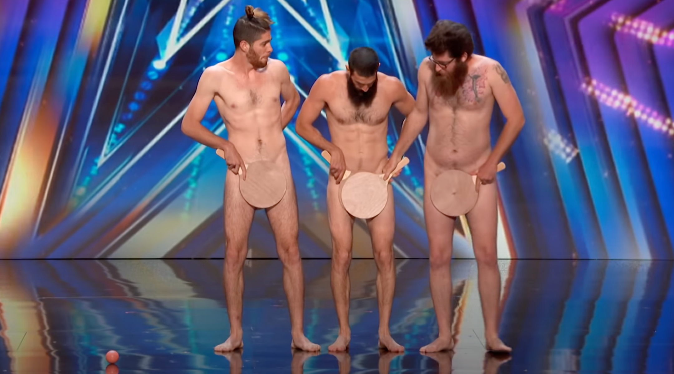 The Israeli circus troupe “Bomba” performs on NBC’s “America’s Got Talent.” (Screenshot from YouTube)